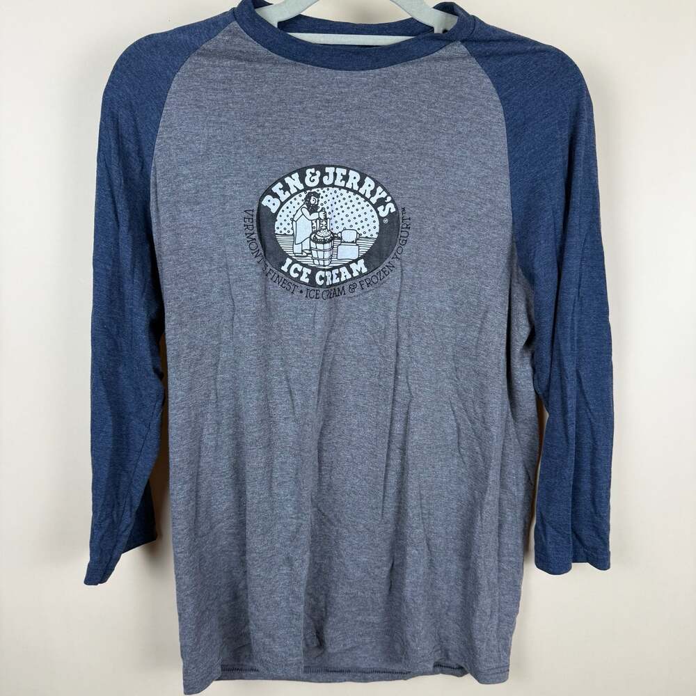 Ben & Jerry's Ice Cream Graphic Long Sleeve Baseball T-Shirt